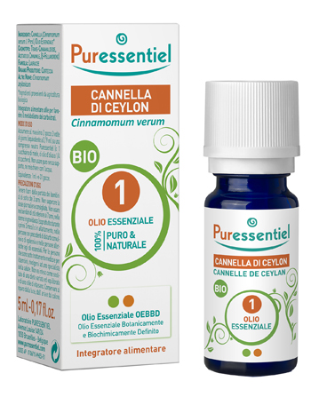 PURESSENTIEL CANNELLA CEYLON OLIO ESSENZIALE BIO 5 ML - Magnumfarma.it