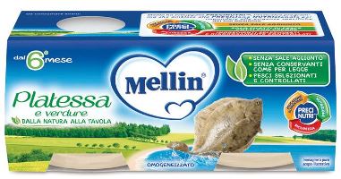 MELLIN OMOGENEIZZATO PLATESSA 2X80 G - Magnumfarma.it