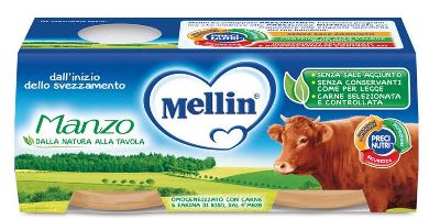 MELLIN OMOGENEIZZATO MANZO 2 X 80 G - Magnumfarma.it