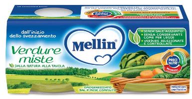 MELLIN OMOGENEIZZATO VERDURE MISTE 2 X 80 G - Magnumfarma.it