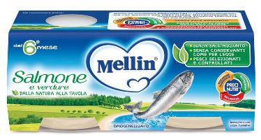 MELLIN OMOGENEIZZATO SALMONE 2 X 80 G - Magnumfarma.it