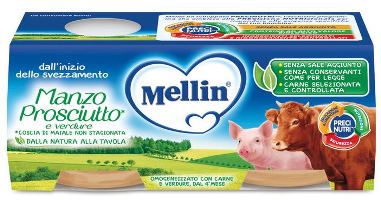 MELLIN OMOGENEIZZATO MANZO PROSCIUTTO CON VERDURE - Magnumfarma.it