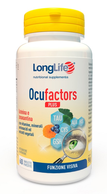 LONGLIFE OCUFACTORS PLUS 60 TAVOLETTE RIVESTITE - Magnumfarma.it