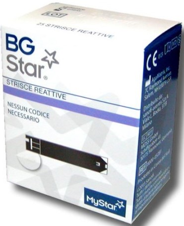 STRISCE REATTIVE MISURAZIONE GLICEMIA BGSTAR MYSTAR 50 PEZZI - Magnumfarma.it