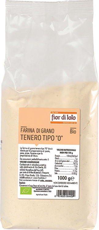FARINA FINE DI GRANO TENERO 0 BIOLOGICO 1000 G - Magnumfarma.it