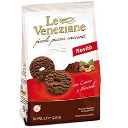 LE VENEZIANE BISCOTTI CACAO/NOCCIOLA 250 G - Magnumfarma.it