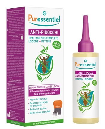 LOZIONE ANTIPIDOCCHI 100 ML + PETTINE PURESSENTIEL - Magnumfarma.it