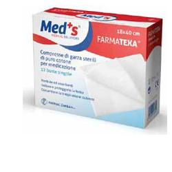 GARZA COMPRESSA MEDS FARMATEXA 12/8 18X40CM 12 PEZZI - Magnumfarma.it
