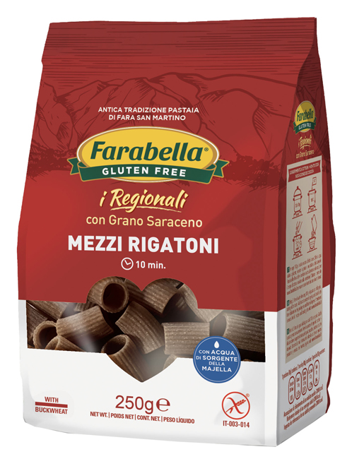 FARABELLA MEZZI RIGATONI AL GRANO SARACENO 250 G - Magnumfarma.it