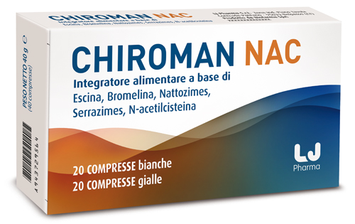 CHIROMAN NAC 20 COMPRESSE BIANCHE + 20 COMPRESSE GIALLE - Magnumfarma.it