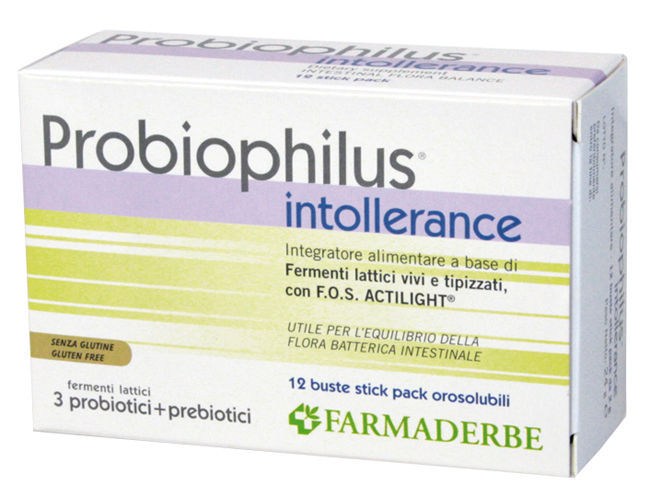 PROBIOPHILUS INTOLLERANCE 12 STICK PACK - Magnumfarma.it