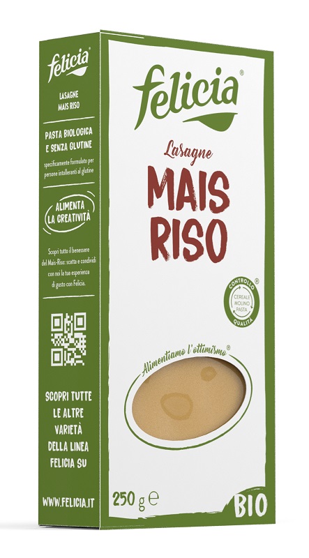 FELICIA PASTA BIOLOGICA MAIS/RISO LASAGNE 250 G - Magnumfarma.it