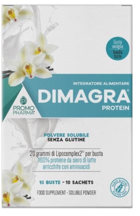 DIMAGRA PROTEIN POLVERE SOLUBILE GUSTO VANIGLIA 10 BUSTINE - Magnumfarma.it