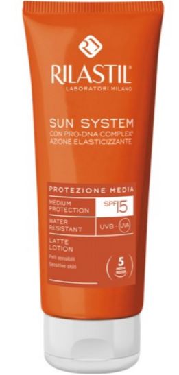 RILASTIL SUN SYSTEM PHOTO PROTECTION THERAPY SPF15 LATTE 100 ML - Magnumfarma.it
