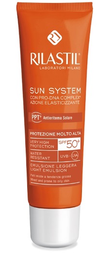 RILASTIL SUN SYSTEM PHOTO PROTECTION THERAPY SPF50+ EMULSIONE PELLI MISTE 50 ML - Magnumfarma.it