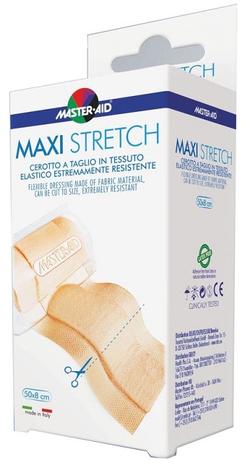 MASTER-AID STRETCH CEROTTO A TAGLIO IN TESSUTO ELASTICO RESISTENTE 50 X 8 CM - Magnumfarma.it