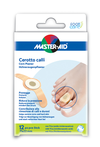 CEROTTO CALLIFUGO MASTER-AID FOOTCARE 71X22 MM 12 PEZZI B2 - Magnumfarma.it