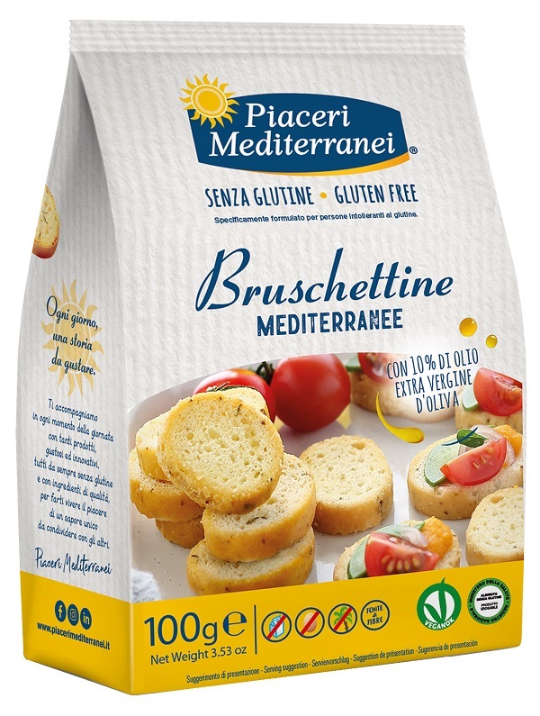 PIACERI MEDITERRANEI BRUSCHETTINE 100 G - Magnumfarma.it