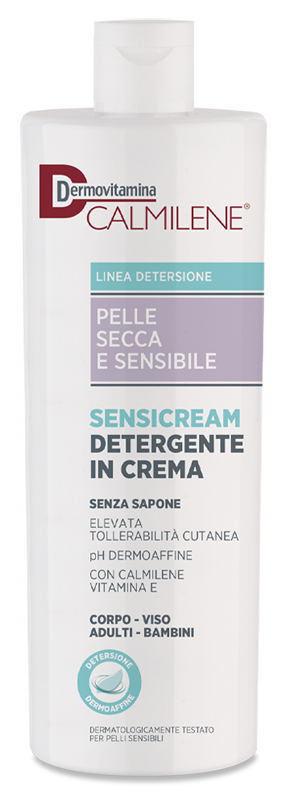 DERMOVITAMINA CALMILENE SENSICREAM DETERGENTE IN CREMA SENZA SAPONE PER PELLE SECCA E SENSIBILE 500 ML - Magnumfarma.it