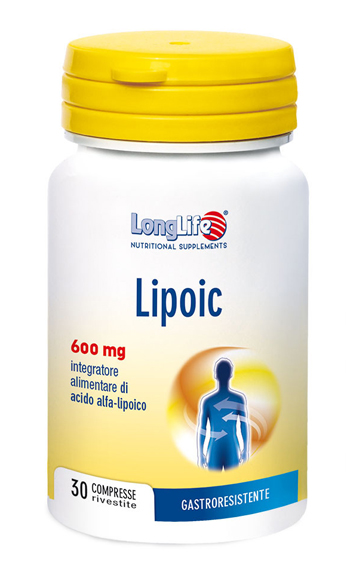 LONGLIFE LIPOIC 600 MG 30 COMPRESSE RIVESTITE DA 870 MG - Magnumfarma.it