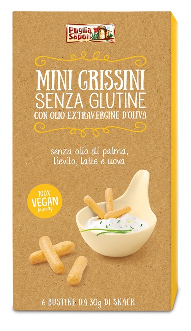 PUGLIA SAPORI MINI GRISSINI CON OLIO EXTRAVERGINE DI OLIVA 180 G - Magnumfarma.it