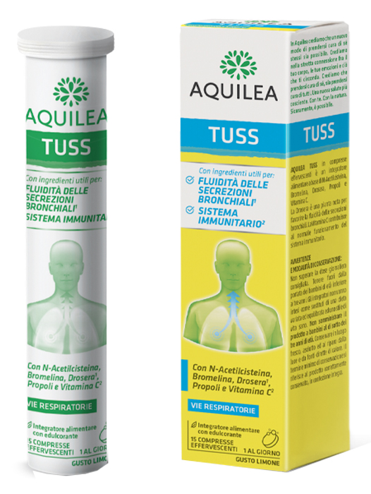 AQUILEA TUSS 15 COMPRESSE EFFERVESCENTI 90 G - Magnumfarma.it