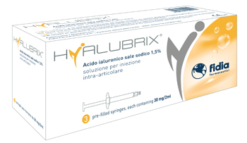 SIRINGA INTRA-ARTICOLARE HYALUBRIX ACIDO IALURONICO 1,5% 30 MG 2 ML 3 PEZZI - Magnumfarma.it