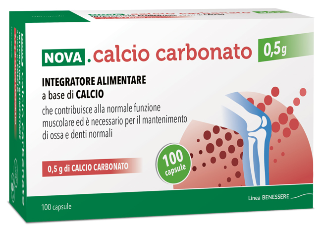 NOVA CALCIO CARBONATO 0,5 G 100 CAPSULE - Magnumfarma.it