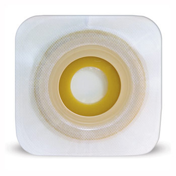 PLACCA PIANA MODELLABILE PER STOMIA DUE PEZZI 22-33MM FLANGIA 48MM CON ADESIVO IDROCOLLOIDALE 5 PEZZI - Magnumfarma.it