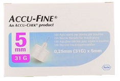 AGO PER PENNA DA INSULINA ACCU-FINE PEN NEEDLE ACCU-CHEK GAUGE 31 X 5MM 100 PEZZI - Magnumfarma.it