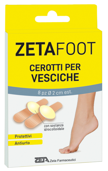 ZETAFOOT CEROTTO IDROCOLLOIDALE VESCICHE 8 PEZZI - Magnumfarma.it