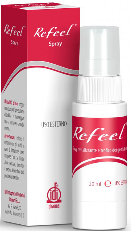 REFEEL SPRAY RIVITALIZZANTE E TROFICO DEI GENITALI ESTERNI FEMMINILI 20 ML - Magnumfarma.it