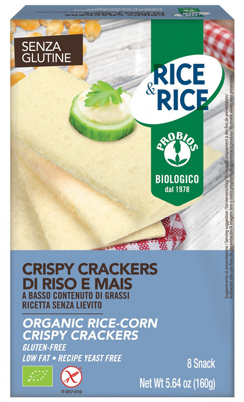 RICE&RICE CRISPY CRACKERS DI RISO E MAIS 160 G - Magnumfarma.it