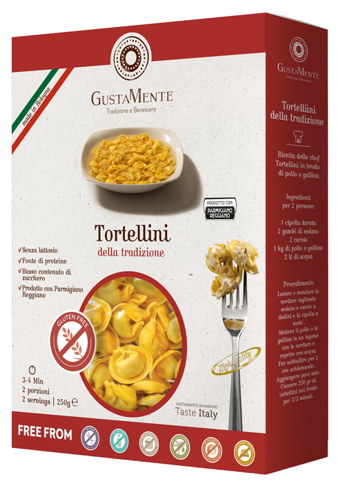 GUSTAMENTE TORTELLINI PROSCIUTTO 250 G - Magnumfarma.it