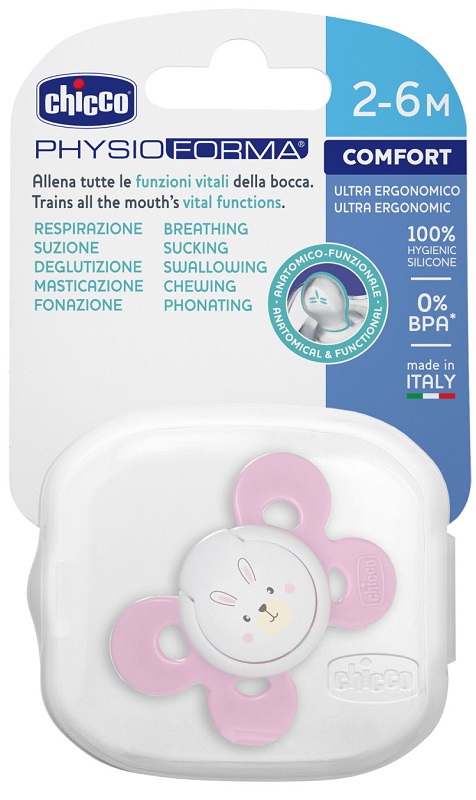 CHICCO SUCCHIETTO COMFORT GIRL IN SILICONE 2-6 MESI 1 PEZZO - Magnumfarma.it