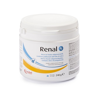 RENAL N MANGIME COMPLEMENTARE PER CANI E GATTI BARATTOLO 240 G - Magnumfarma.it