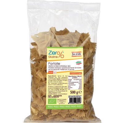 ZER% GLUTINE FARFALLE DI RISO INTEGRALE BIO 500 G - Magnumfarma.it