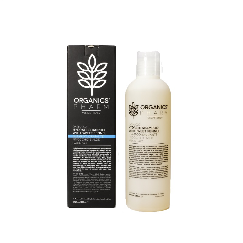 ORGANICS PHARM HYDRATE SHAMPOO WITH SWEET FENNEL 250 ML - Magnumfarma.it
