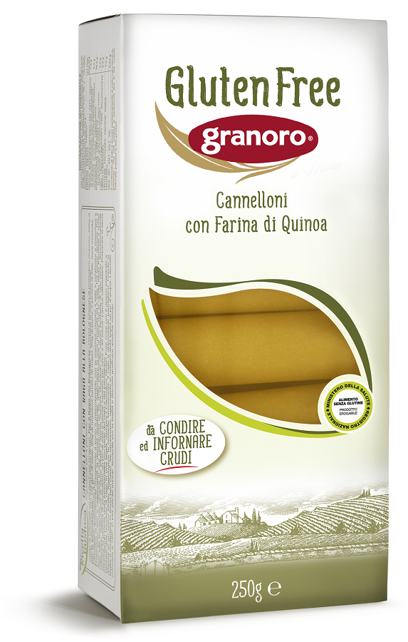 GLUTEN FREE GRANORO CANNELLONI CON QUINOA 250 G - Magnumfarma.it