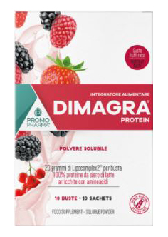 DIMAGRA PROTEIN RED FRUIT 10 BUSTE - Magnumfarma.it