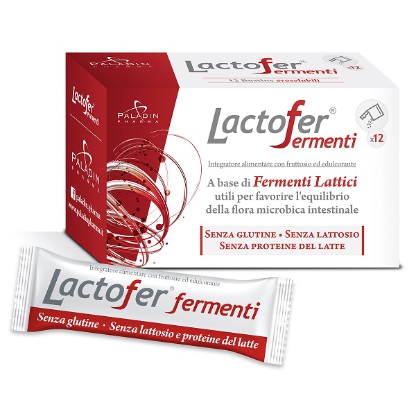 LACTOFER FERMENTI 12 BUSTINE OROSOLUBILI - Magnumfarma.it