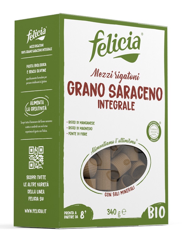 FELICIA BIO SARACENO MEZZI RIGATONI 340 G - Magnumfarma.it