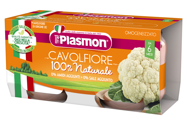PLASMON OMOGENEIZZATO CAVOLFIORE 2 X 80 G - Magnumfarma.it