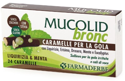MUCOLID BRONC MENTA & LIQUIRIZIA 24 CARAMELLE - Magnumfarma.it