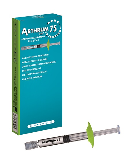 SIRINGA INTRA-ARTICOLARE ARTHRUM VISC 75 MONO INJECTION ACIDO IALURONICO 3 ML - Magnumfarma.it