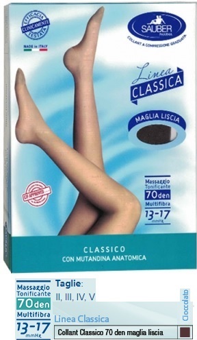 SAUBER CLASSICO COLLANT 70 DENARI MAGLIA LISCIA CIOCCOLATO 5 - Magnumfarma.it