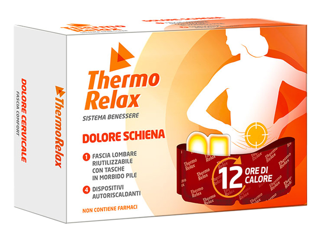 THERMORELAX FASCIA LOMBARE DOLORE SCHIENA+4 DISPOSITIVI AUTORISCALDANTI - Magnumfarma.it