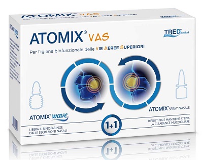 ATOMIX VAS KIT PER IGIENE FUNZIONALE DELLE VIE AEREE SUPERIORI ATOMIC WAVE + SPRAY - Magnumfarma.it
