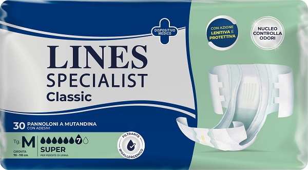 PANNOLONE A MUTANDA LINES SPECIALIST CLASSIC SUPER MM 30 PEZZI - Magnumfarma.it