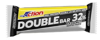 PROACTION DOUBLE BAR 32% NOCCIOLA CARAMELLO 60 G - Magnumfarma.it